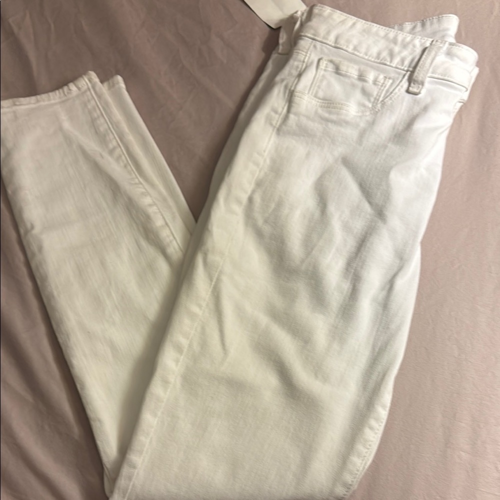 L'AGENCE White Straight Leg Jeans Casual Chic